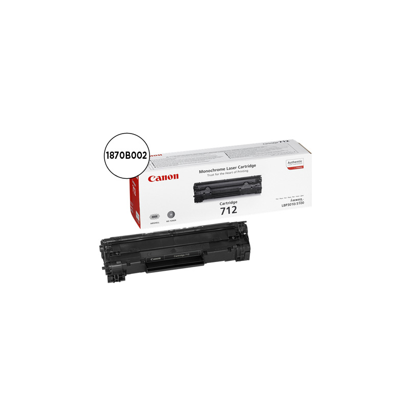 Toner canon crg712 negro laser lbp3010/3100