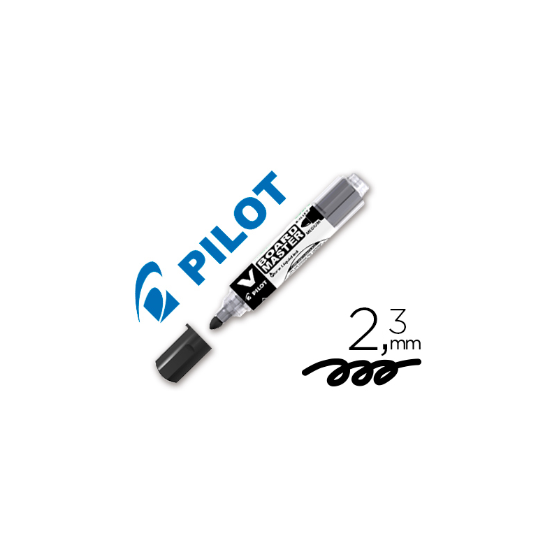 Rotulador pilot v board master para pizarra blanca negro tinta liquida trazo 2,3mm