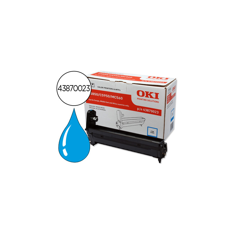 Tambor oki c5850/5950 cian 20000 paginas