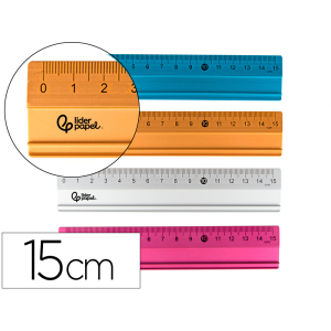 Regla liderpapel 15 cm...
