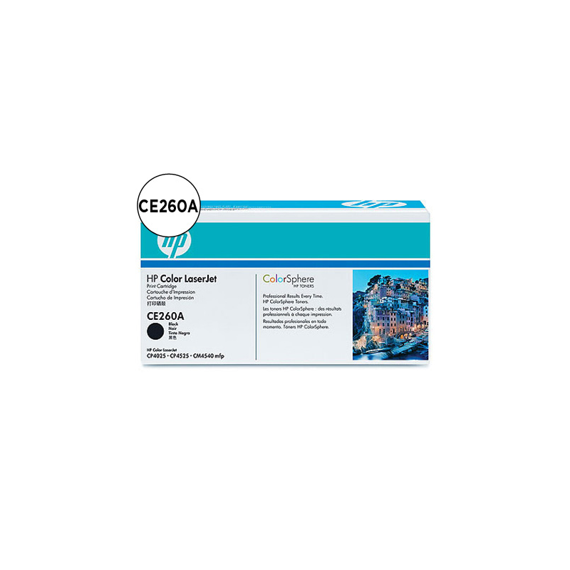 Toner hp color laserjet cp4025/cp4525 -ce260a- negro 8.500 pags