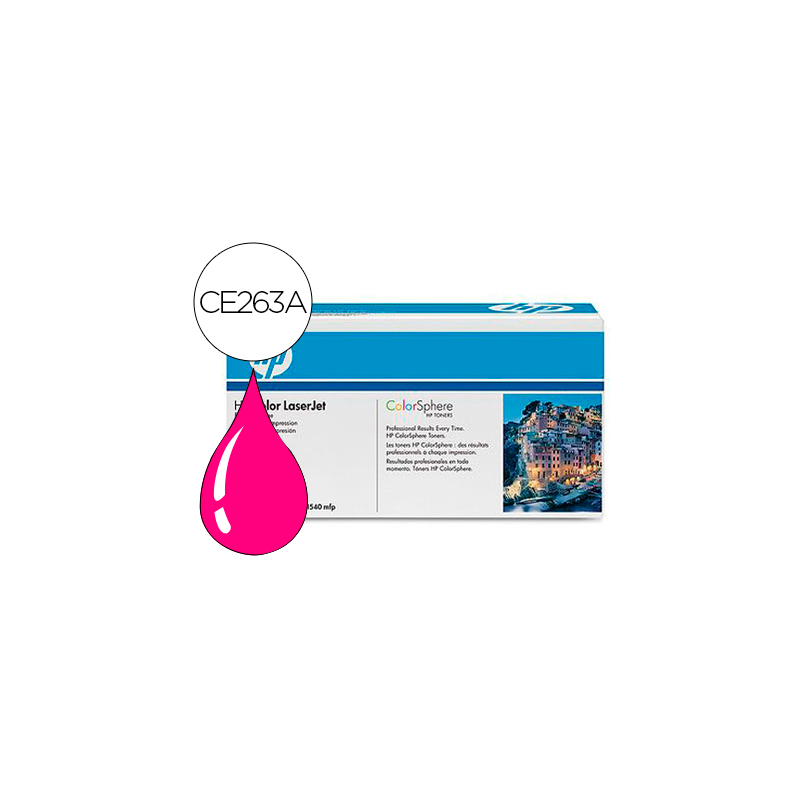 Toner hp color laserjet cp4025/cp4525 -ce263a- magenta 11.000 pags