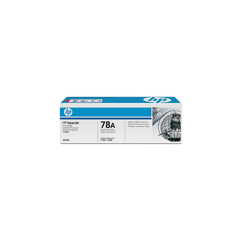 Toner hp laserjet p1500/p1560/p1600 -ce278a- negro 2.100 pags