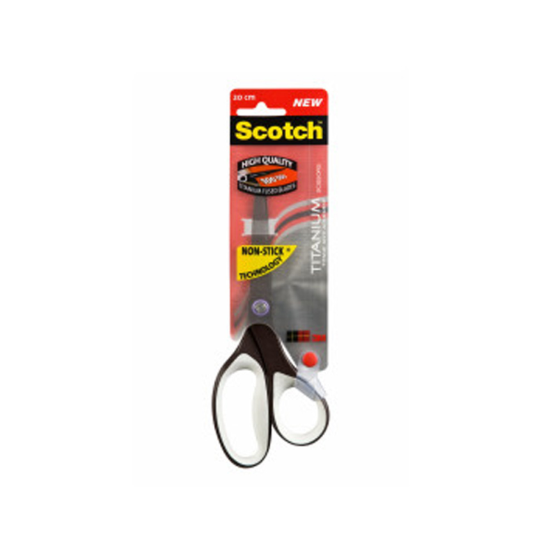 Tijera oficina scotch 20 cms de titanio fundido antiadherente