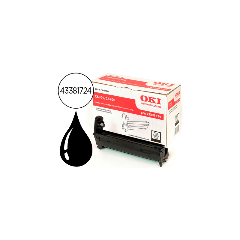 Tambor oki c5800 c5900 c5550 negro 20000 paginas