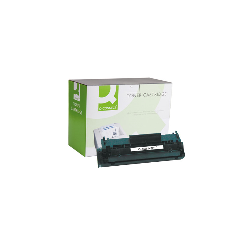 Toner q-connect compatible hp q2612a para laserjet 1010 -2.000pag- negro