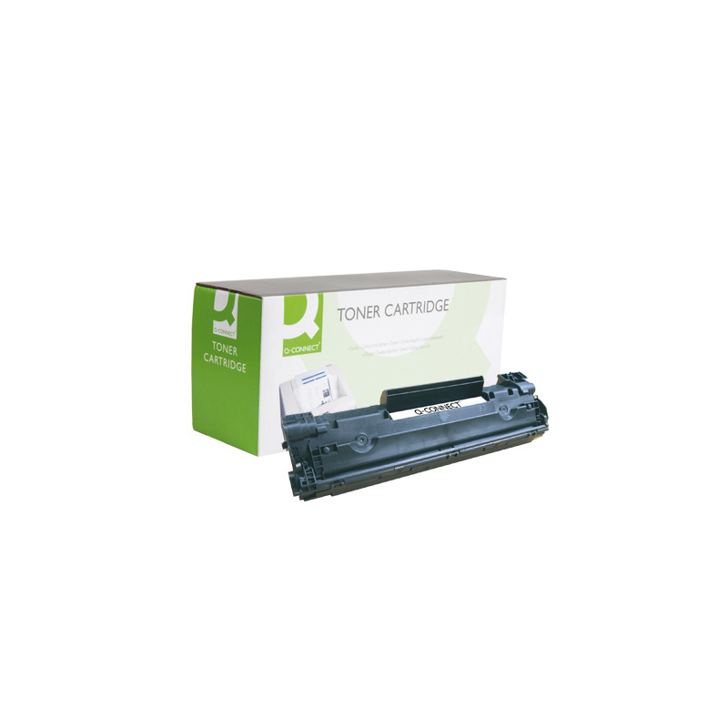 Toner q-connect compatible hp cb435a para laserjet p1005/p1006 -1.500pag- negro