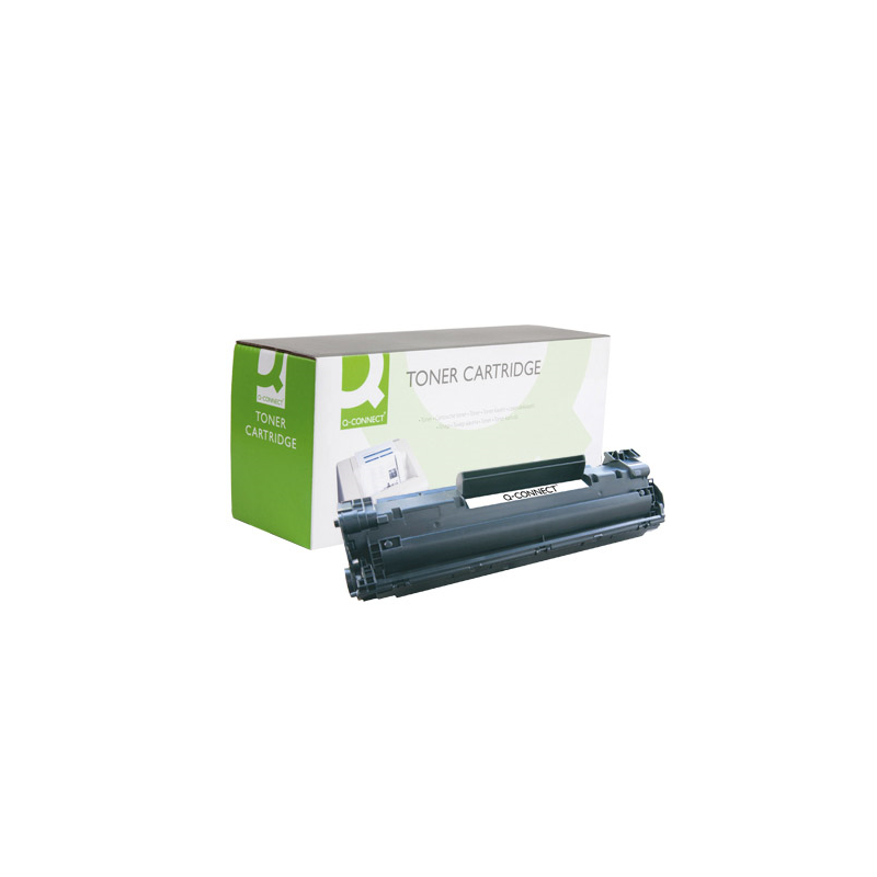Toner q-connect compatible hp cb436a laserjet /p1505n/m1120mfp/m1522mfp/mfp -2.000pag- negr0