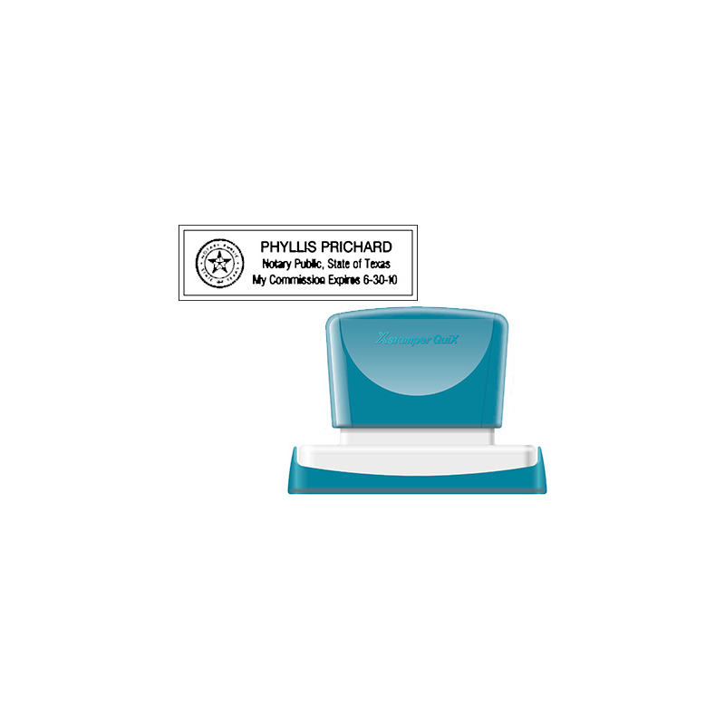 Sello x'stamper quix personalizable color negro medidas 22x69 mm q-18