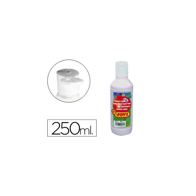 Tempera liquida jovi escolar 250 ml blanco