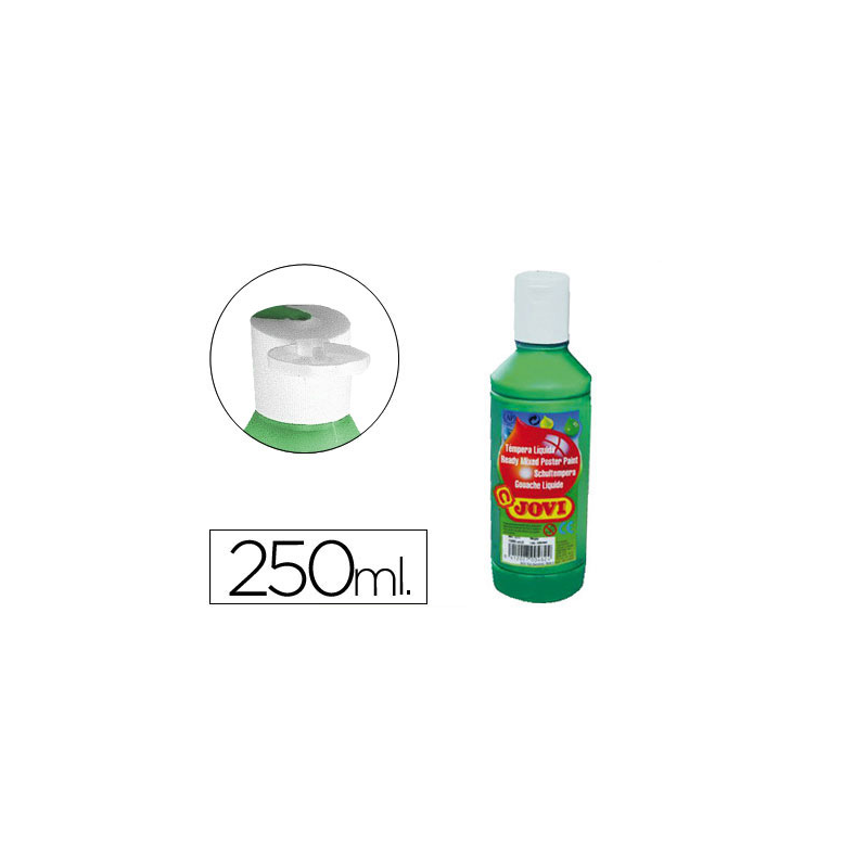 Tempera liquida jovi escolar 250 ml verde oscuro