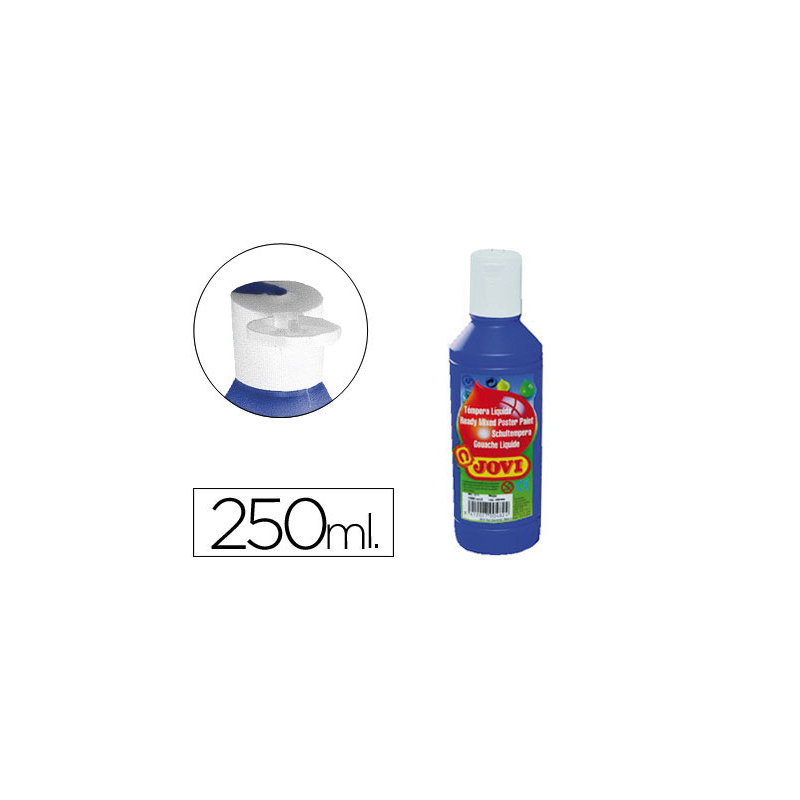 Tempera liquida jovi escolar 250 ml azul ultramar