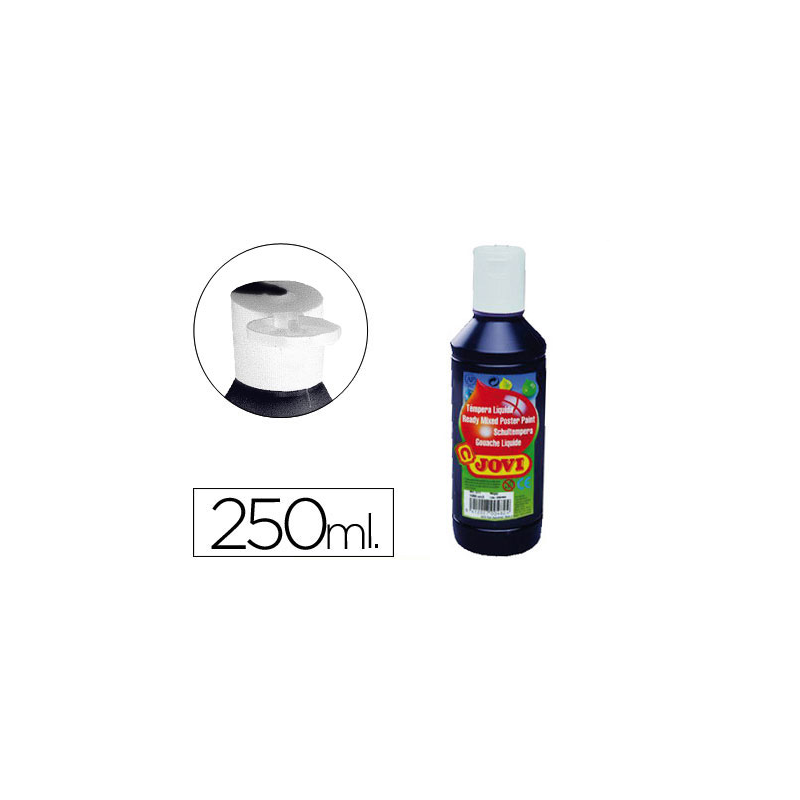 Tempera liquida jovi escolar 250 ml negro