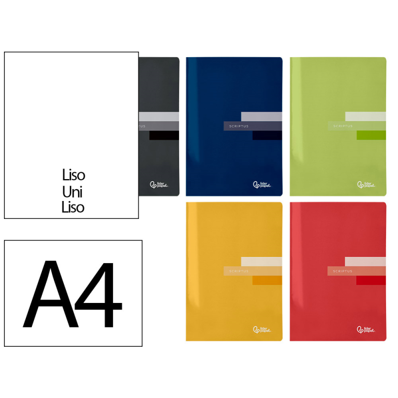 Libreta liderpapel scriptus a4 48 hojas 90gr liso sin margen
