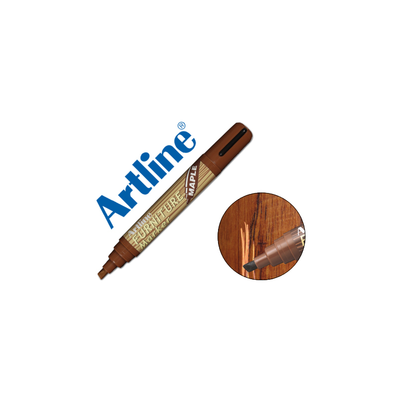 Rotulador artline marcador permanente ek-95 furniture maple-arce punta biselada 2,0-5,0 mm en blister brico