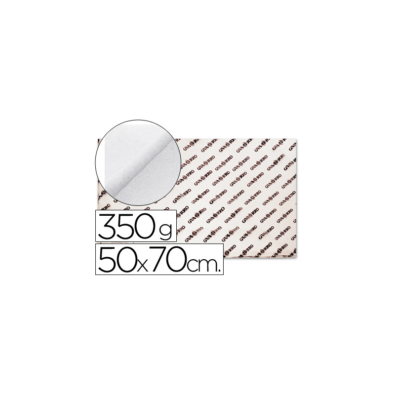 Papel acuarela 50x70 cm 350 gr grano grueso