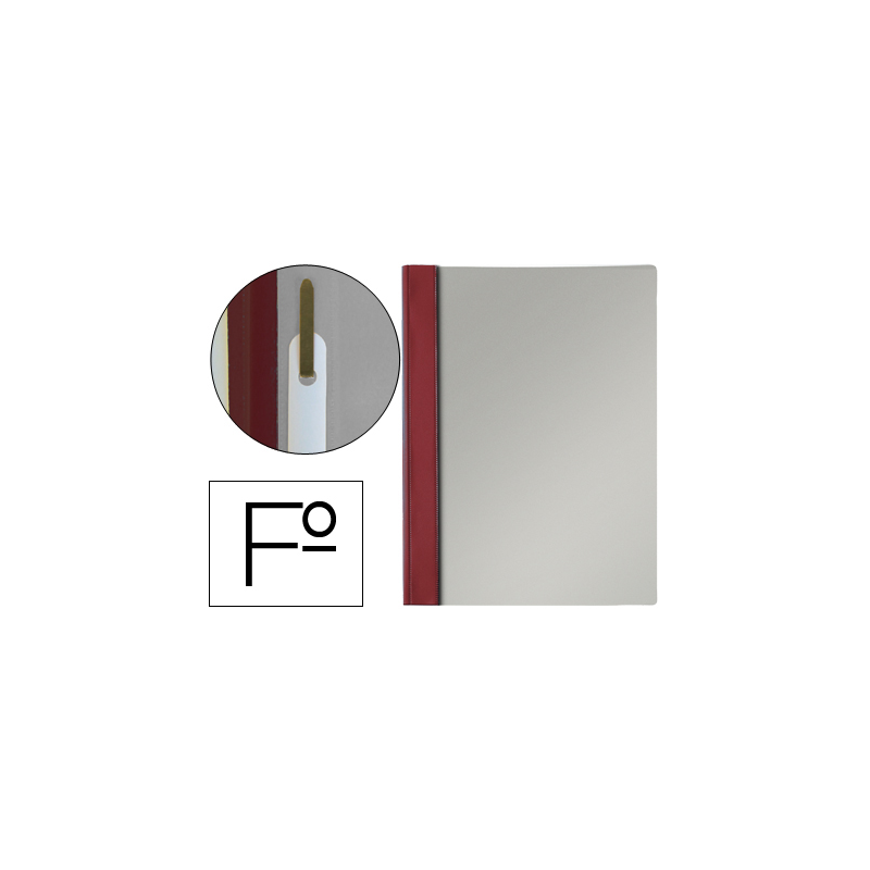 Carpeta dossier fastener pvc esselte folio burdeos