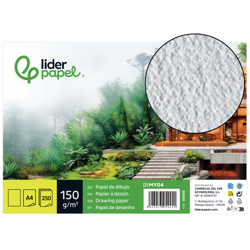 Papel dibujo marca mayor din a4 hoja