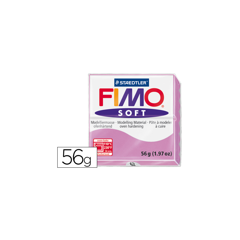 Pasta staedtler fimo soft 57 gr color violeta claro