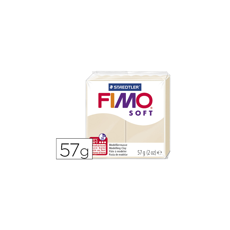 Pasta staedtler fimo soft 57 gr color tierra