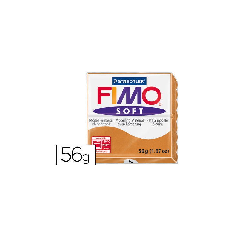 Pasta staedtler fimo soft 57 gr color cogñac