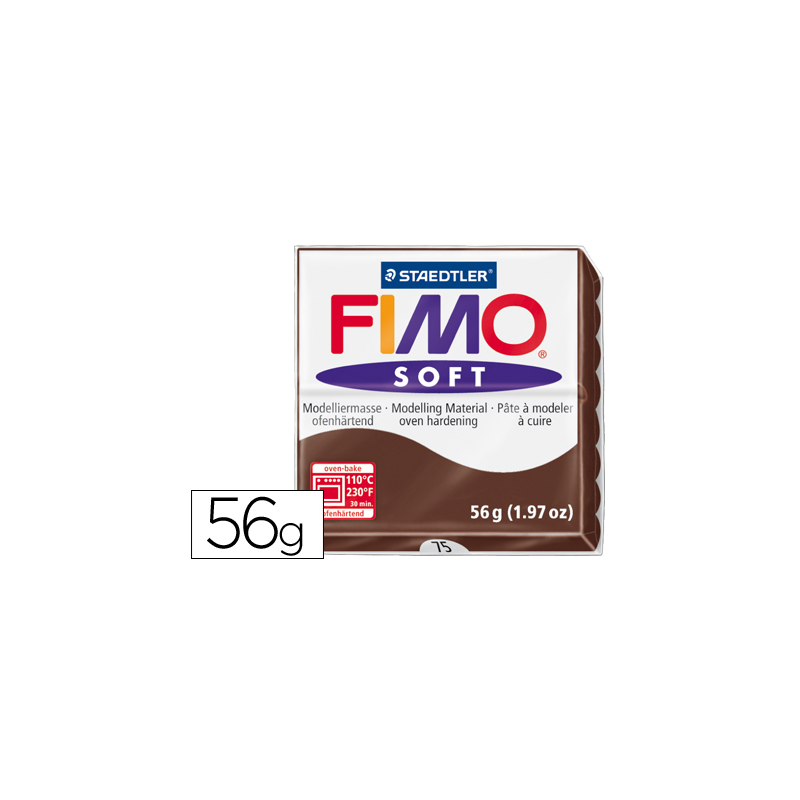 Pasta staedtler fimo soft 57 gr color chocolate