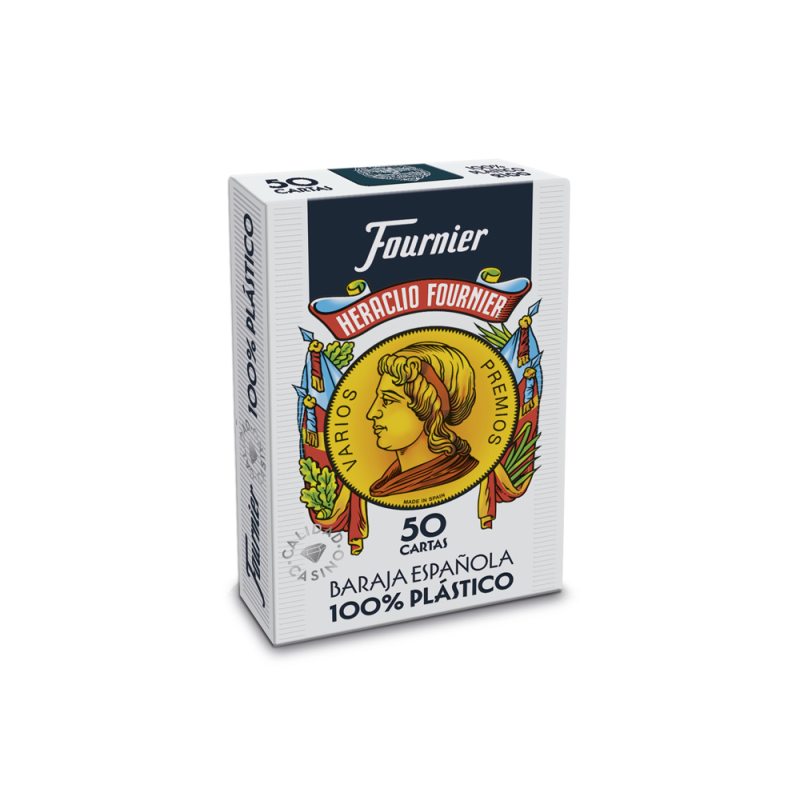 Baraja fournier española 100% plastico 50 cartas