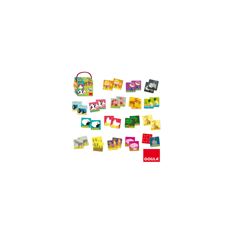 Juego diset didactico memo granja