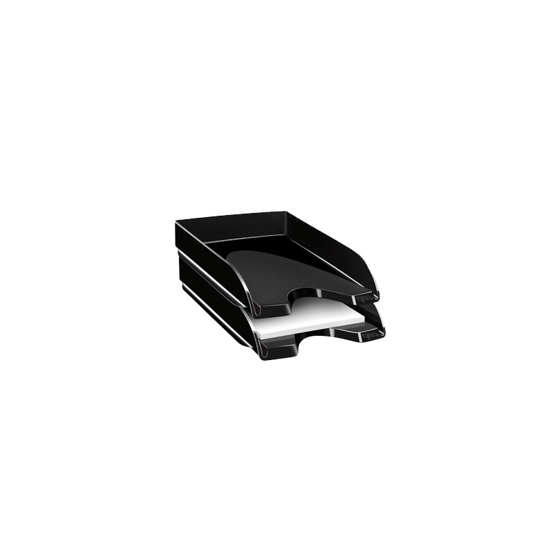 Bandeja sobremesa cep plastico negra 348x257x66 mm