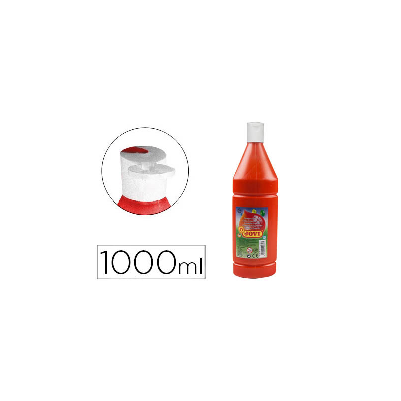 Tempera liquida jovi escolar 1000 ml bermellon