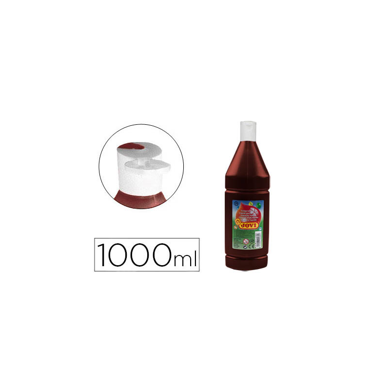 Tempera liquida jovi escolar 1000 ml marron