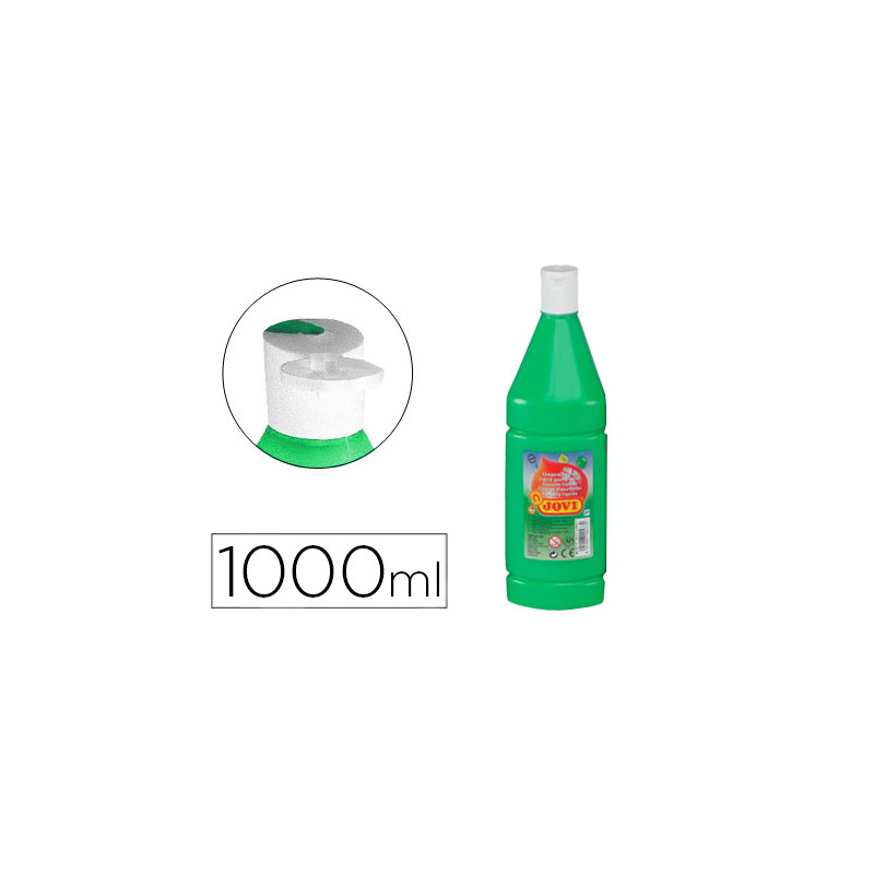 Tempera liquida jovi escolar 1000 ml verde medio