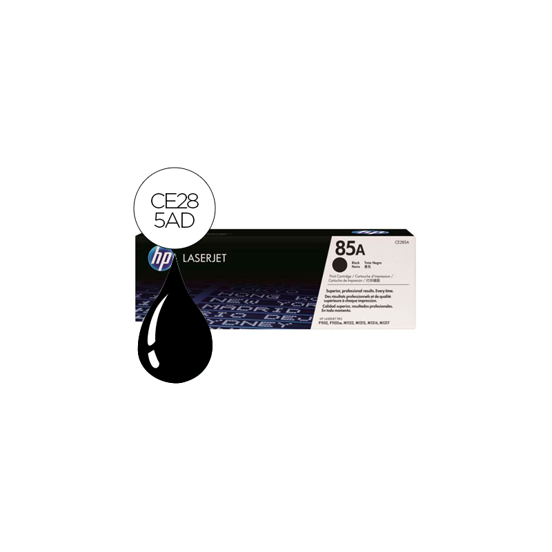 Toner hp laserjet ce285a negro 1600 pag pack 2