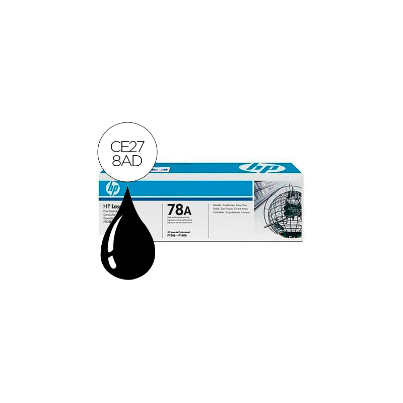 Toner hp laserjet ce278a negro 1600 pag pack 2