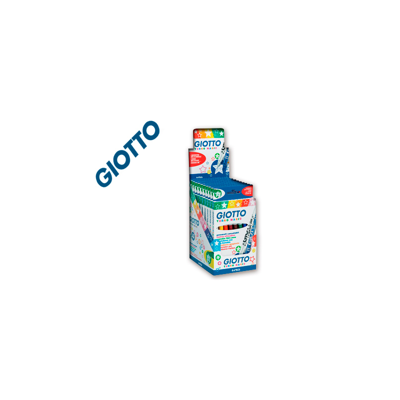 Rotulador giotto turbo fantasia expositor de sobremesa 510x420x360 mm + rotuladores regalo