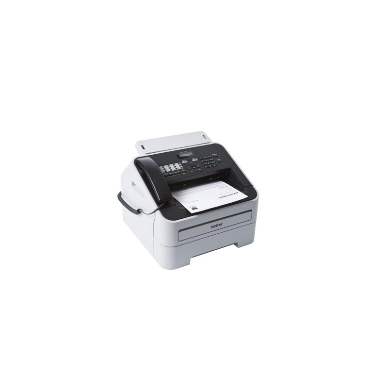 Fax brother 2845 laser monocromo 20 ppm bandeja 250 hojas 16 mb de memoria 33600 bps con auricular telefonico
