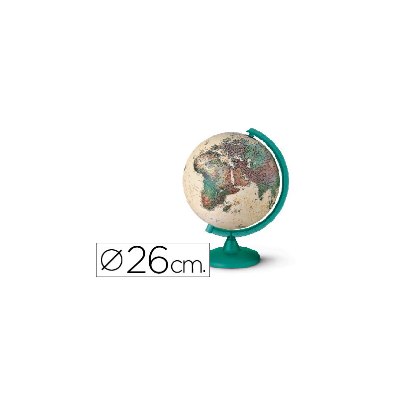 Globo terraqueo con luz modelo camaleonte diametro 26 cm