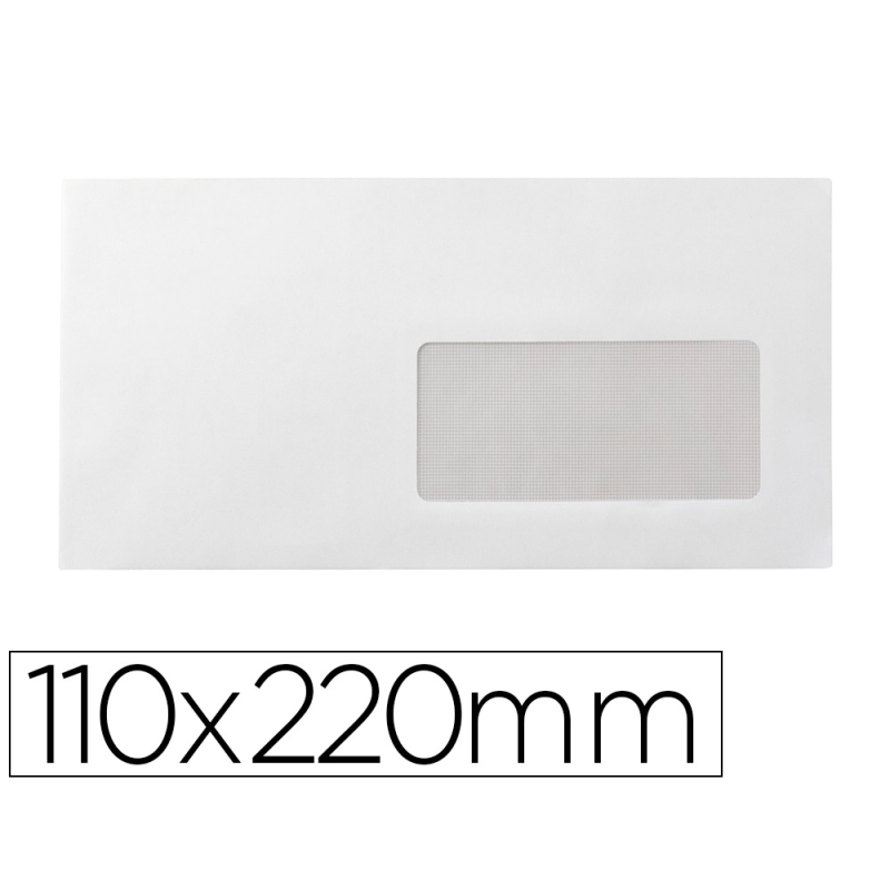 Sobre liderpapel n 3 blanco din americano ventana derecha 110x220 mm tira de silicona paquete de 25 unidades
