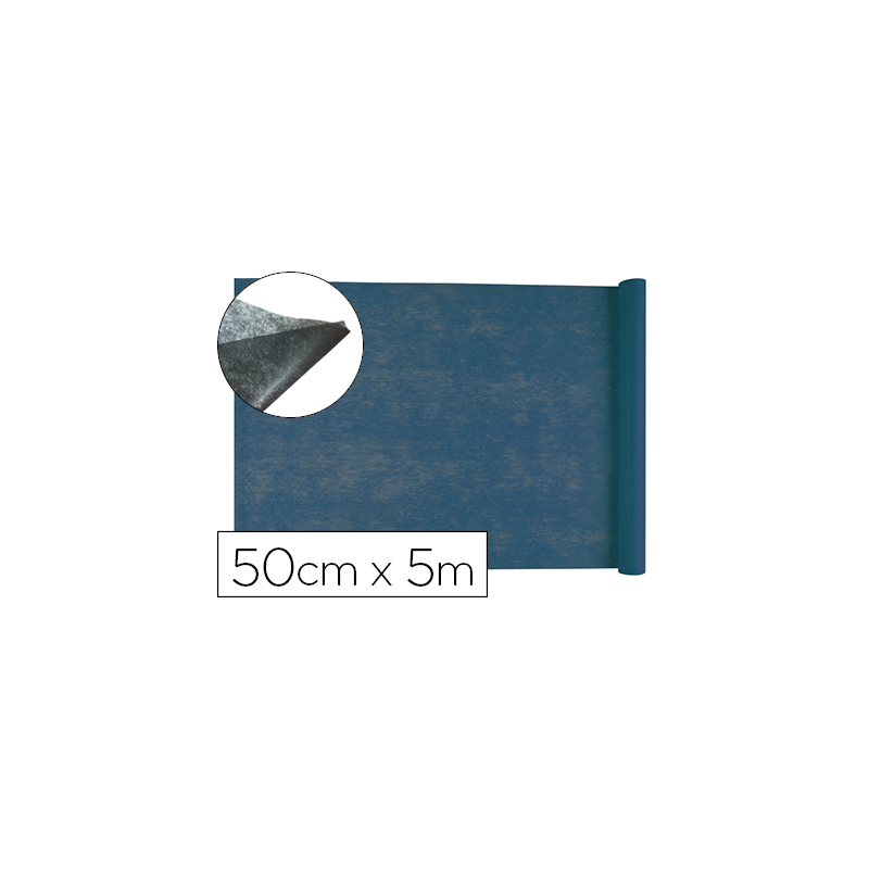 Tejido sin tejer liderpapel terileno 25 g/m2 rollo de 5 mt azul marino