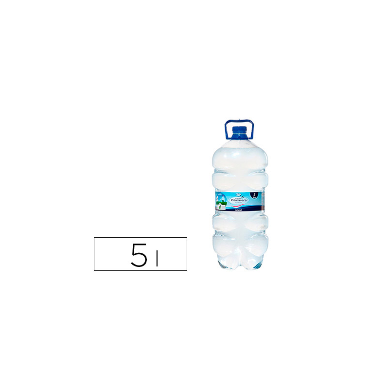 Agua mineral natural fuente primavera garrafa de 5 l