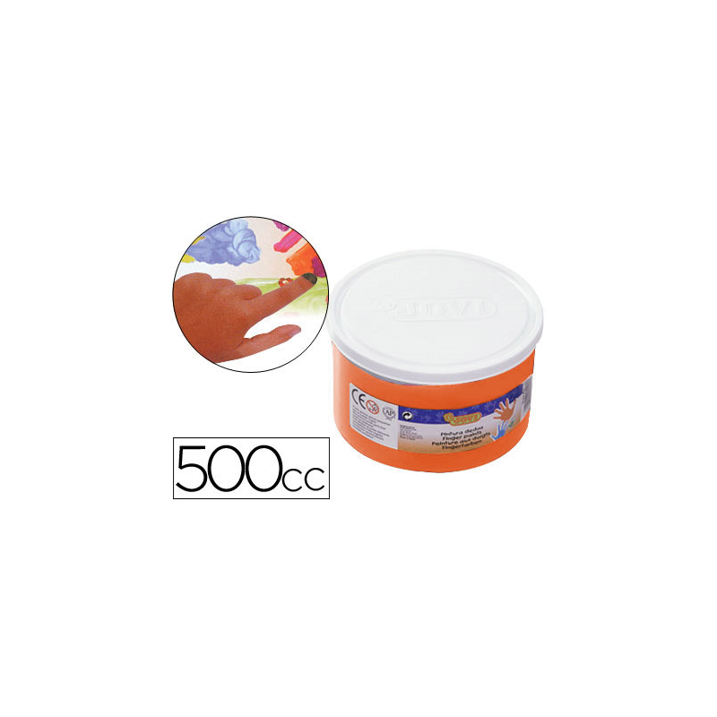 Pintura a dedos jovi 500 cc naranja