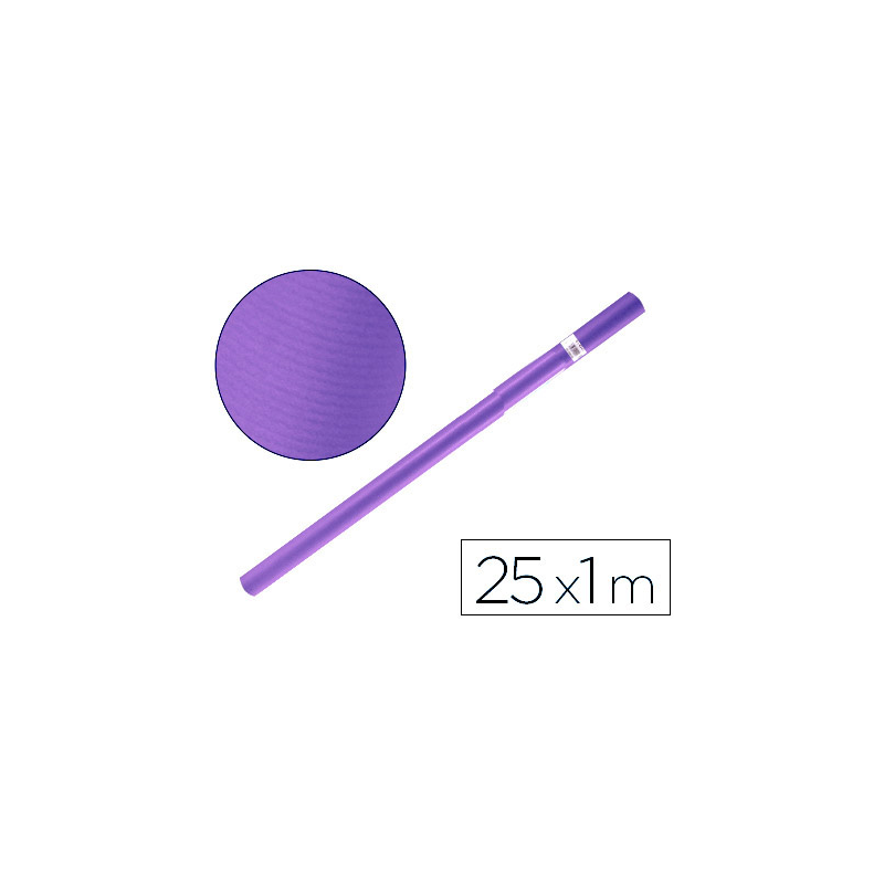 Papel kraft liderpapel violeta rollo 25x1 mt