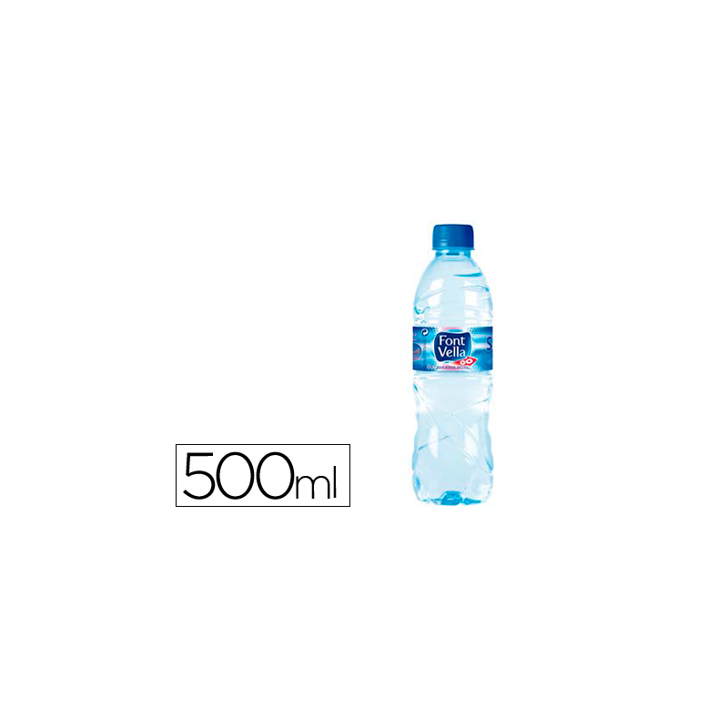 Agua mineral natural font vella sant hilari 500 ml