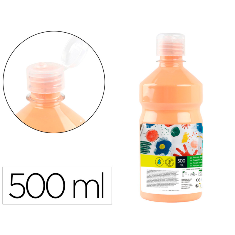 Tempera liquida liderpapel escolar 500 ml carne