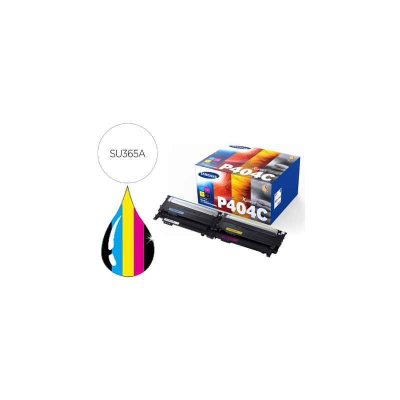 Toner samsung p404c sl c430w / c480 / c480fn / c480fw / c480w pack magenta cian amarillo y negro 1.000 pag