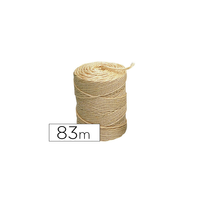 Cuerda sisal 3 cabos liderpapel rollo 1/2 kg