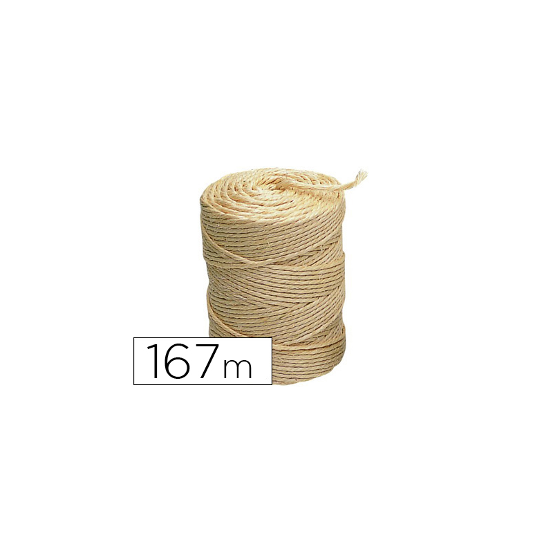 Cuerda sisal 3 cabos liderpapel rollo 1 kg