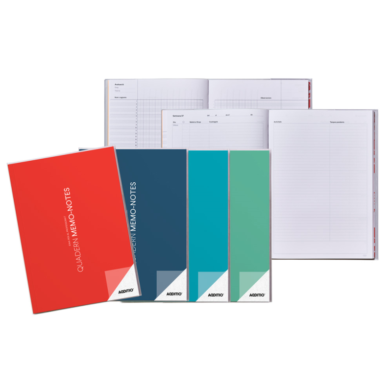 Cuaderno memo notas catalan additio din a4 evaluacion continuacion planificacion semanal