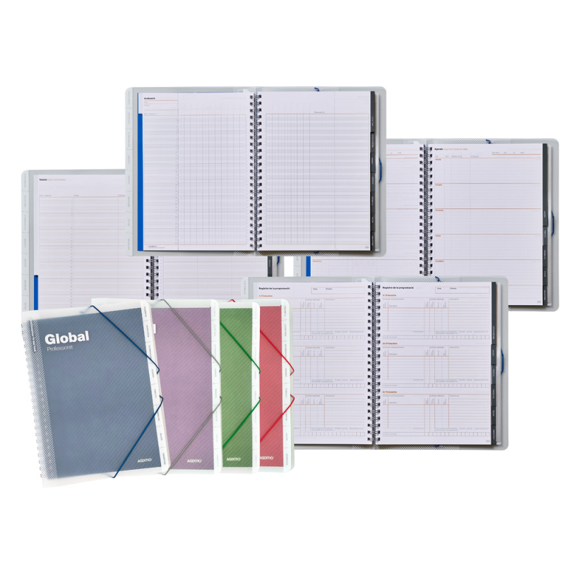 Carpeta global catalan additio din a4 con evaluacion continua programacion tutoria y reuniones