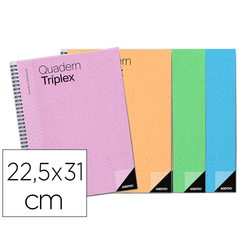 Cuaderno triplex catalan additio evaluacion continua plan semanal tutorias 6 fundastransparentes 225x310 mm